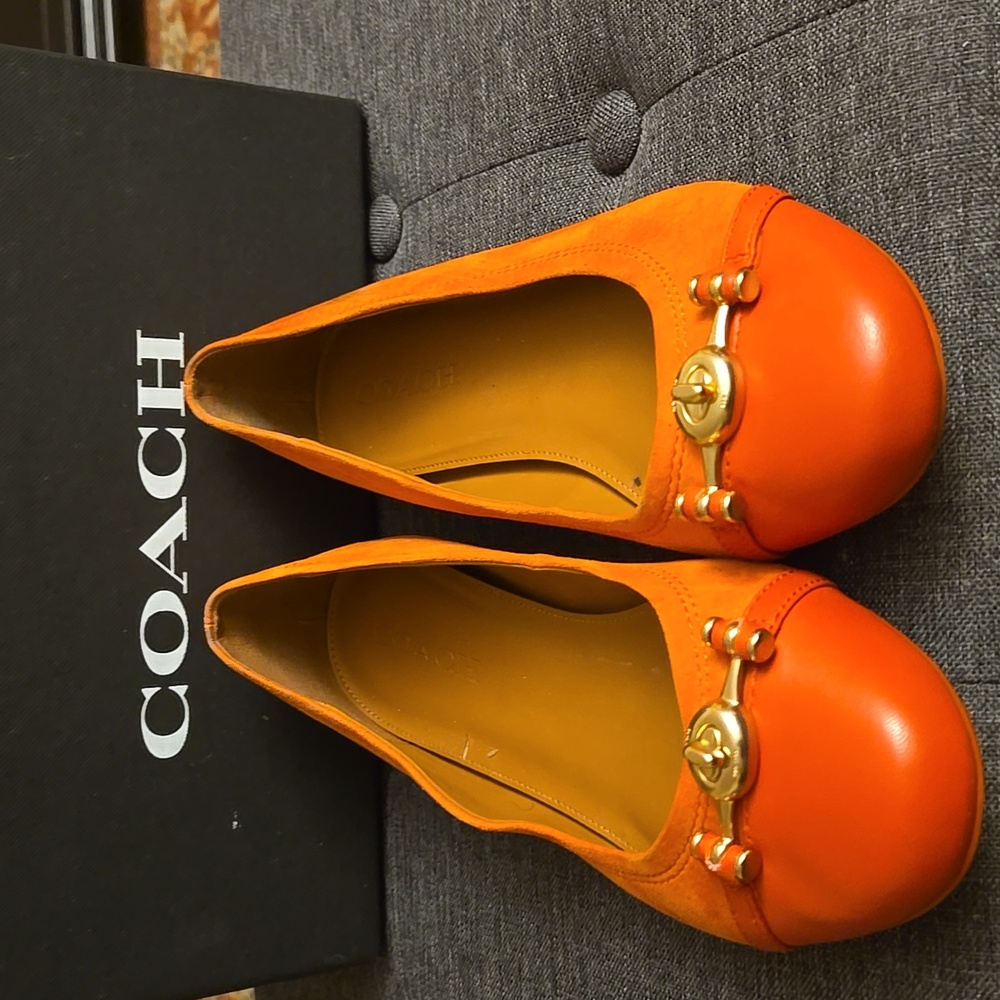 COACH Leila Ballet Suede Size 9